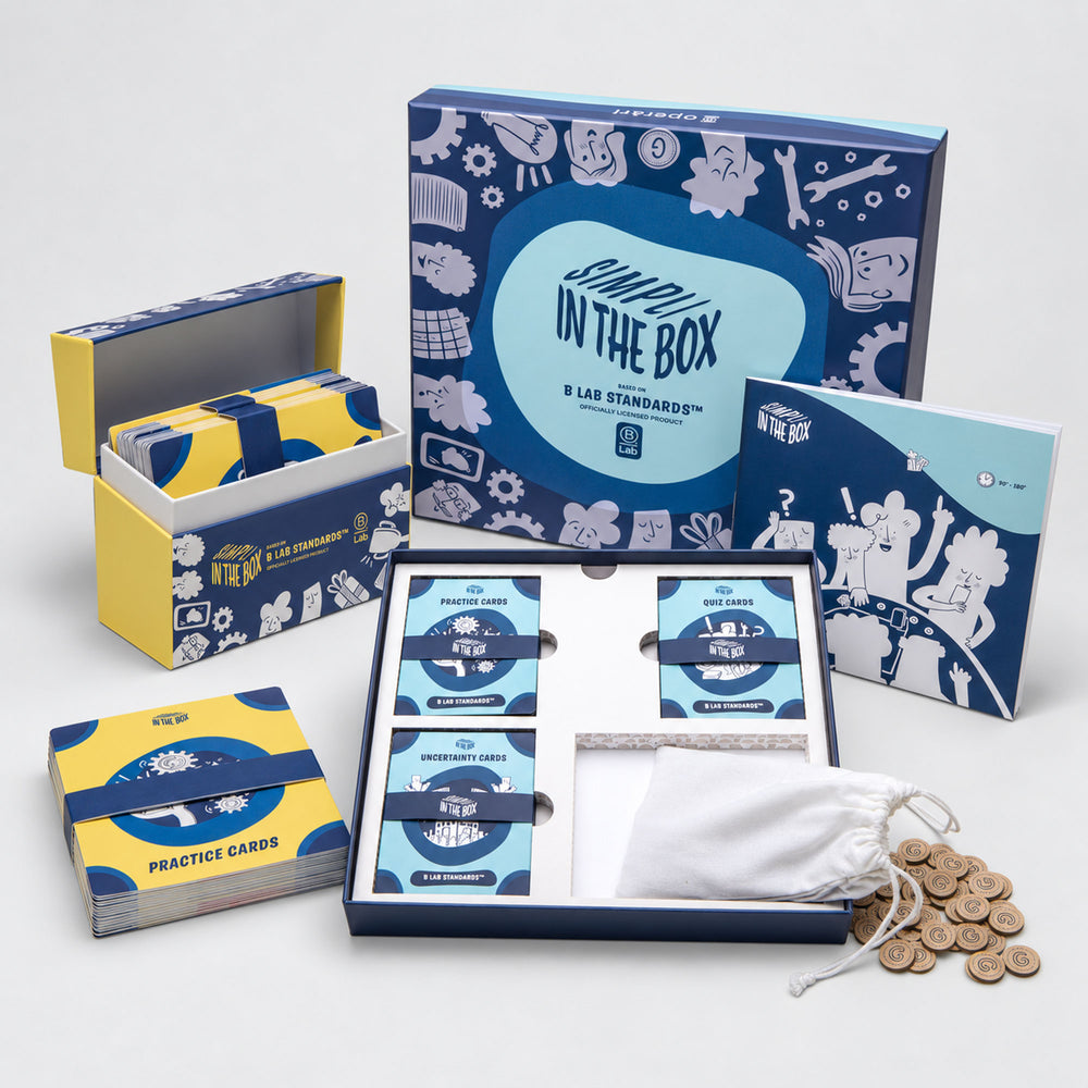 SIMPLI IN THE BOX - BASED ON B LAB STANDARDS - THE BUNDLE [THE GAME STANDARD EDITION + CARD DECK ADVANCED EDITION]