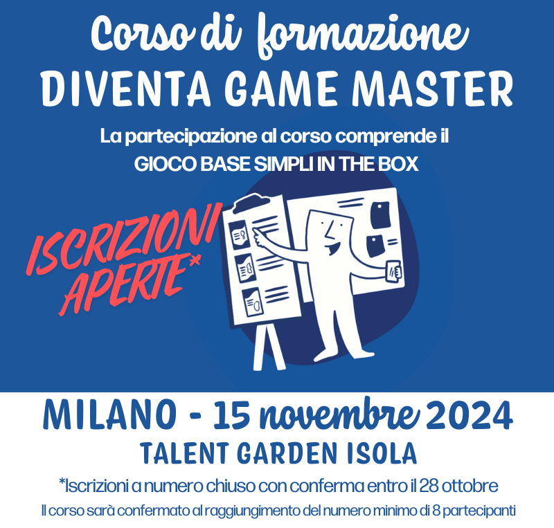 Formazione Game Master 15 novembre 2024