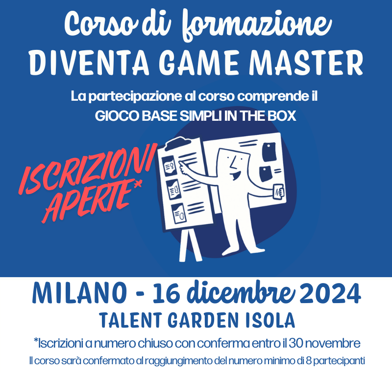 Formazione Game Master 16 dicembre 2024